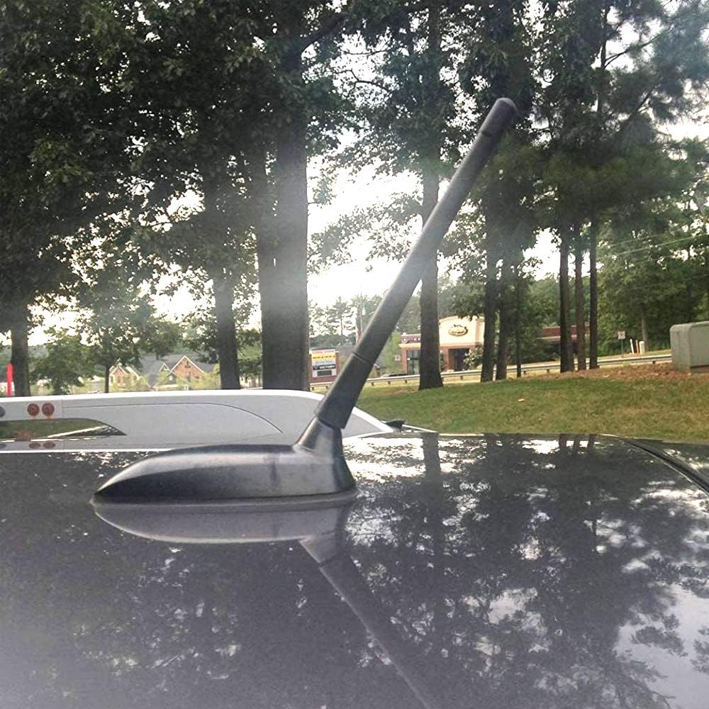 KSaAuto Antenna for Nissan Rogue Pathfinder 350z Cube Leaf Versa Note Versa Sedan Navara NP300 Murano Titan Frontier, Short Car Nissan Accessories