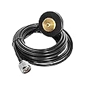 NMO Mount Magnetic Antenna Base with N-J Plug Cable Connector 5M 17ft RG-58 Coaxial Cable for Car Bus Taxi Mobile Radio Antenna