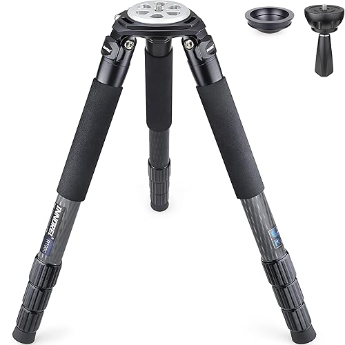 Carbon Fiber Tripod INNOREL RT90C Bowl Tripods Professional Heavy Duty Camera Stand with 75mm Bowl Adapter for DSLR Cameras Compatible with Ball Head