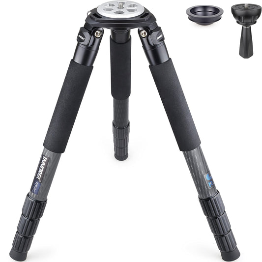 Carbon Fiber Tripod INNOREL RT90C Bowl Tripods Professional Heavy Duty Camera Stand with 75mm Bowl Adapter for DSLR Cameras Compatible with Ball Head