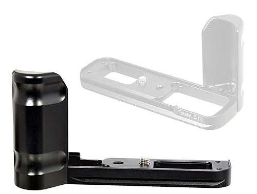 X-T4 Camera Hand Grip, Fotasy Arca Swiss Type Quick Release QR Metal Holder Hand Grip, Aviation Grade Aluminum, Compatible with Fujiflm Fuji XT4 X-T4