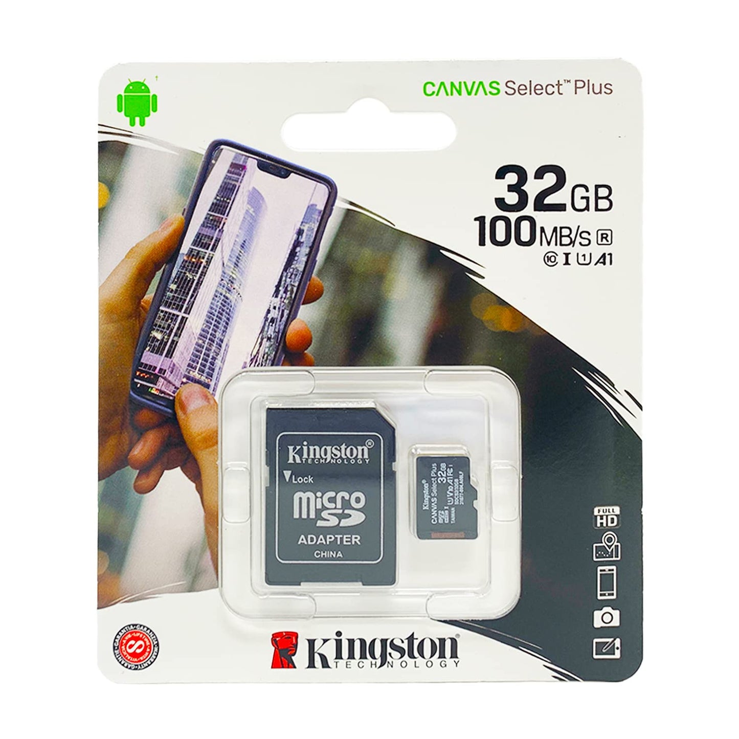 Kyocera Hydro Cell Phone Memory Card 32GB microSDHC Memory Card with SD Adapter