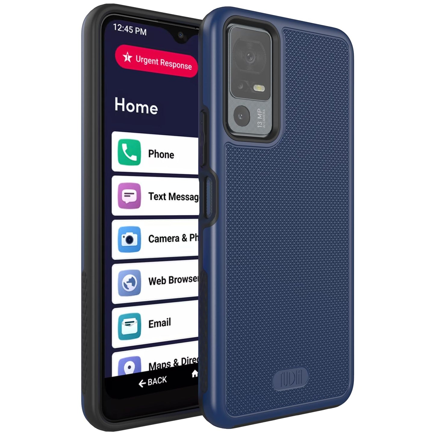 TUDIA MergeGrip for Jitterbug Smart 4 Case T608G, [Military Grade Drop Tested] Shockproof Protection Slim Rugged Dual Layer Heavy Duty Phone Cases