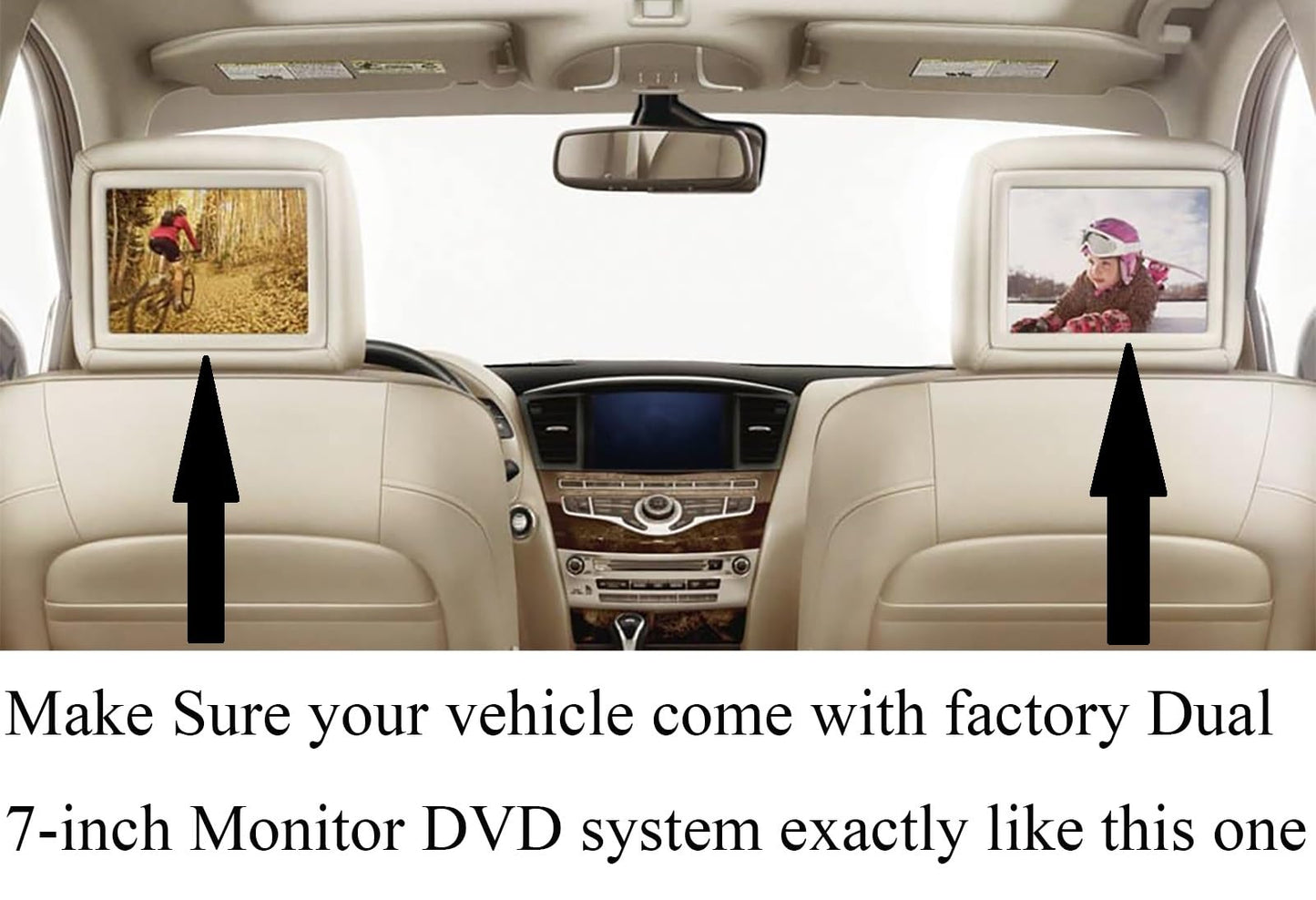 Replacement Remote Control for Infiniti Q60 Rear Entertainment DVD 2014 2015 2016