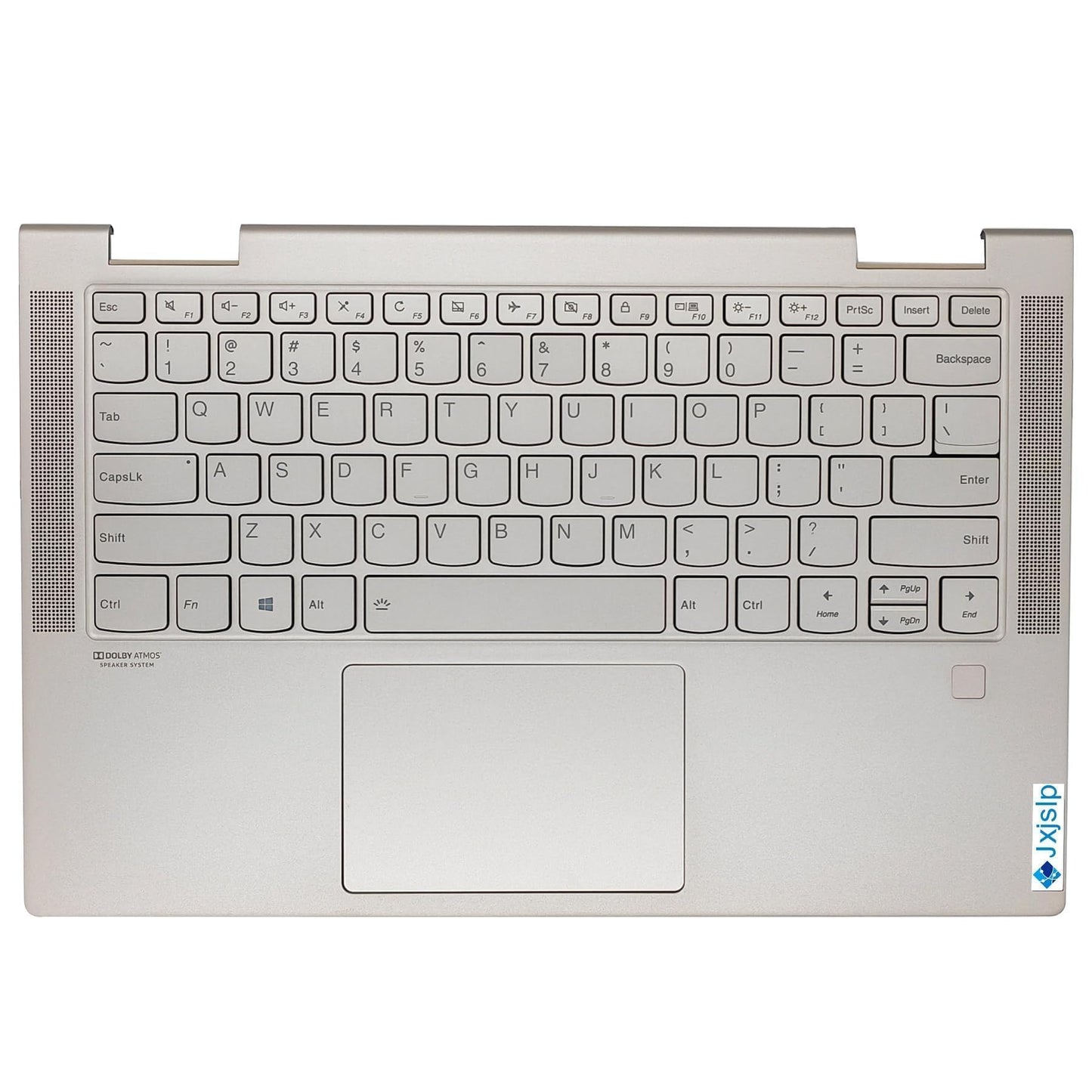 Replacement Upper Case Palmrest Backlit Keyboard Assembly for Lenovo Yoga C740-14IML C740-14 Laptop Touchpad Top Cover 5CB0U43990 Mica