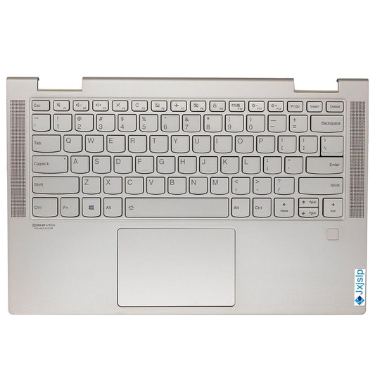 Replacement Upper Case Palmrest Backlit Keyboard Assembly for Lenovo Yoga C740-14IML C740-14 Laptop Touchpad Top Cover 5CB0U43990 Mica