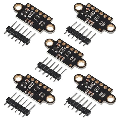 ACEIRMC VL53L0X Time-of-Flight Flight Distance Measurement Sensor Breakout VL53L0X ToF Laser Range Finder for Arduino (5pcs Black)