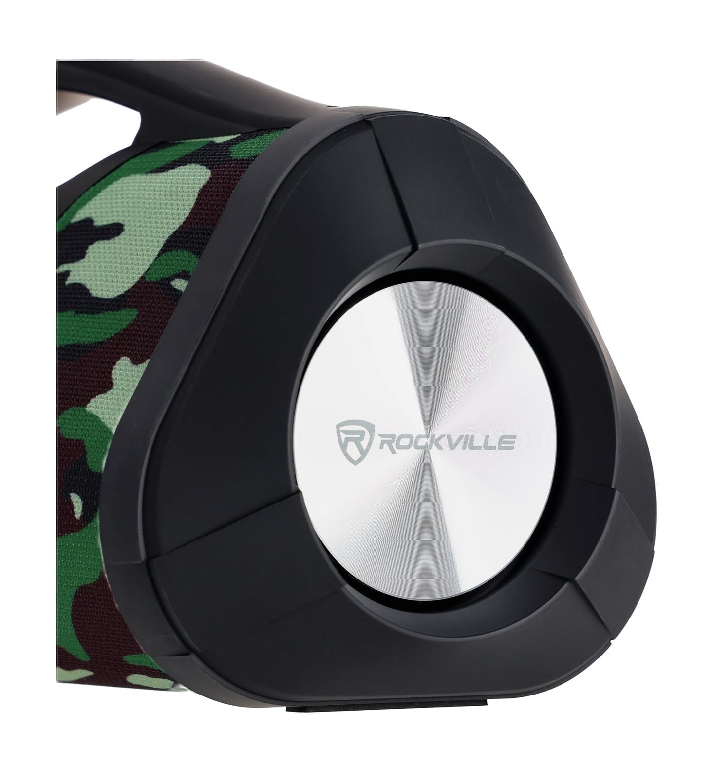 Rockville RPB-XL Camo Portable Bluetooth Speaker Boombox, 30W RMS, TWS Linking, USB Powerbank, Long Battery Life, for Outdoor Adventures and Parties