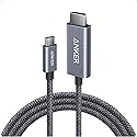 Anker HDMI Cable, 4K@60Hz Ultra-Fast Nylon-Braided USB C to HDMI Cord with Advanced Shielding, Thunderbolt 5/4/3, for MacBook, iPad, iPhone, HD TV