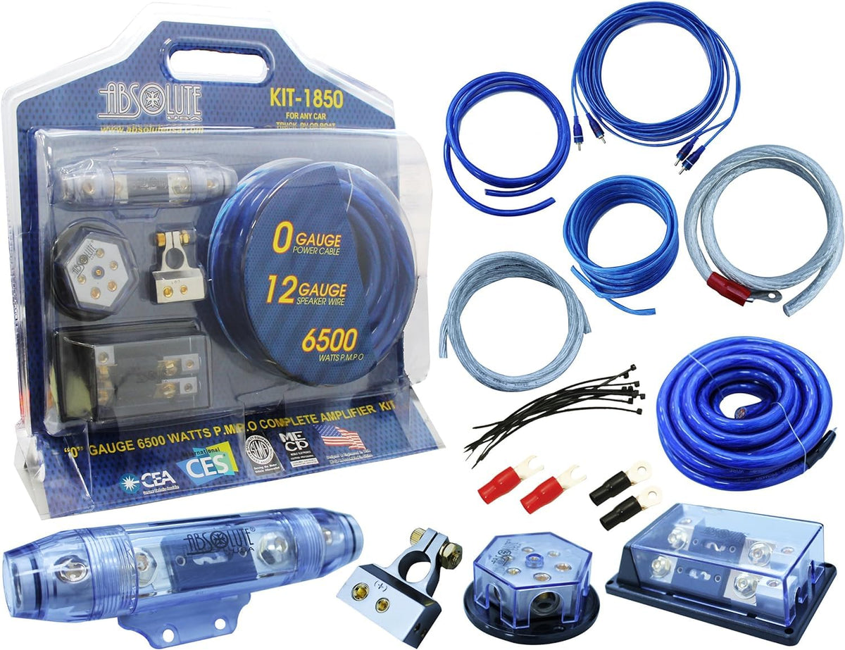 Absolute USA KIT-1850 Complete Gauge Amplifier Installation Kit