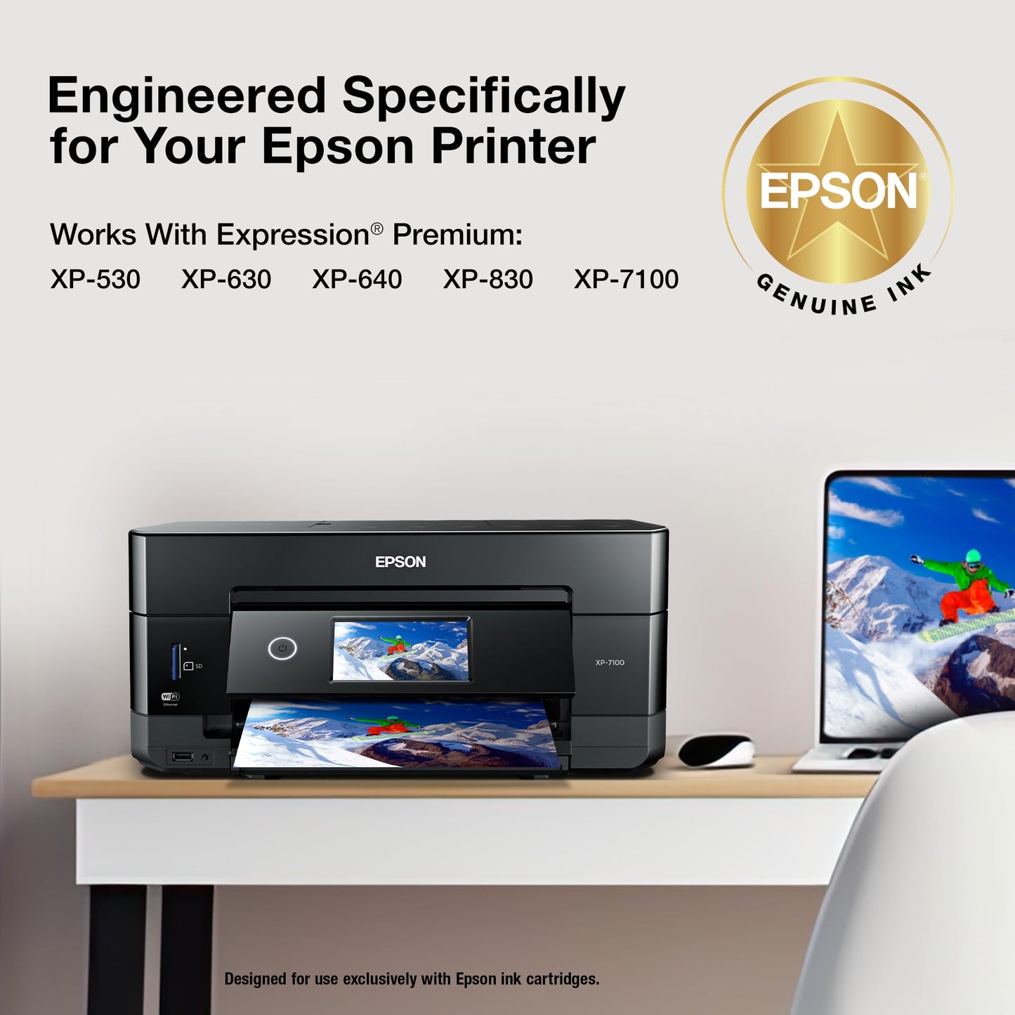 EPSON 410 Claria Premium Ink Standard Capacity (T410020-S) Works with Expression XP-530, 630, 640, 7100, 830