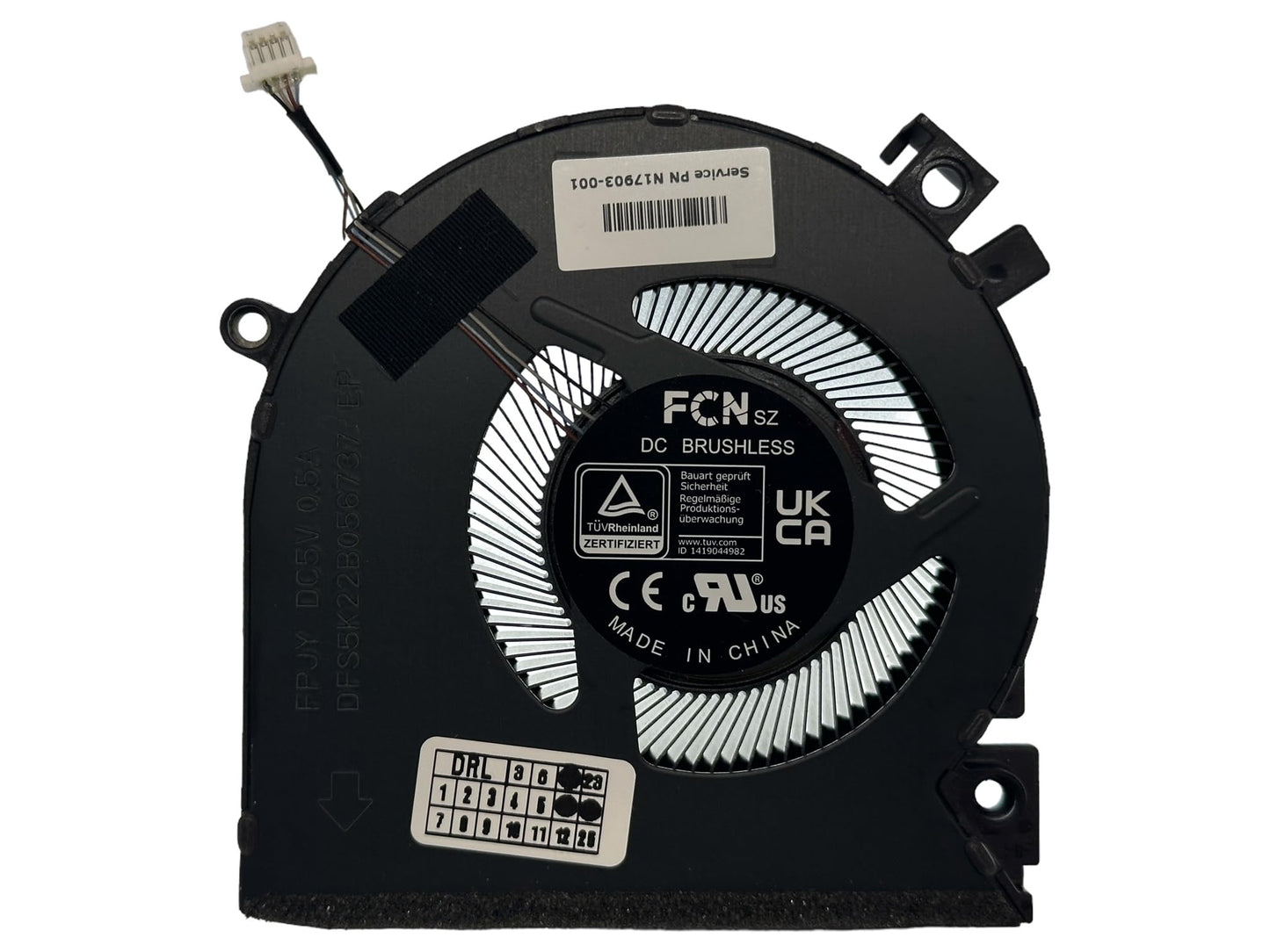 VoltaGuru New Laptop GPU Cooling Fan for HP Victus 15-FA, 15-FB 15Z-FB; PN: DFS5K22B056737, ND85C26-21J19, N13304-001, N13306-001, N17903-001