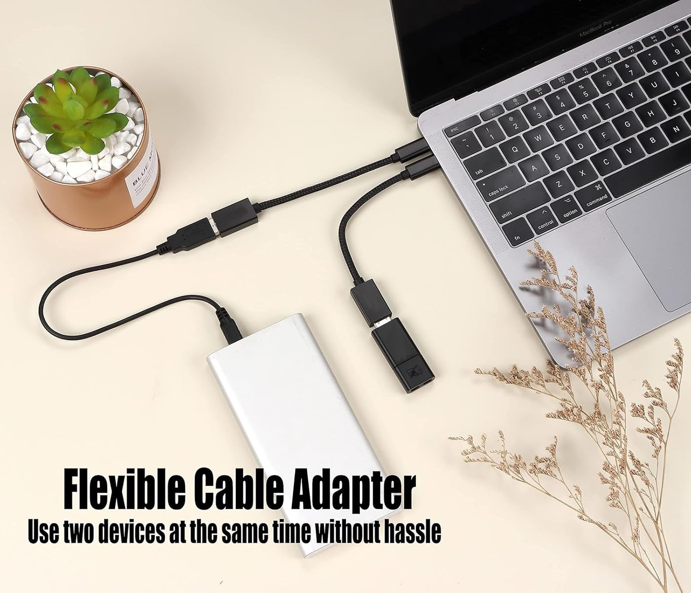Tek Styz OTG USB-C 3.0 Adapter (2 Pack) Compatible with Google Pixel 3a XL to Quick Multi-Use Functions to Backup, Keyboard, mice, Thumb Drives…