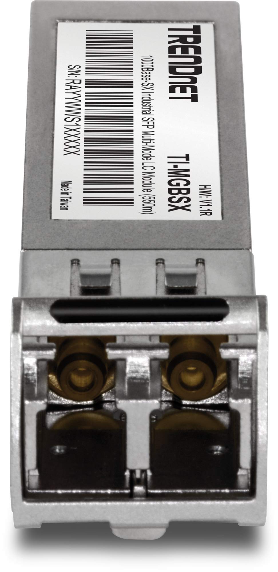 TRENDnet 1000Base- SX Industrial SFP to RJ45 Multi-Mode LC Module, TI-MGBSX, Up to 550m (1,804 Ft), IEE 802.3z, ANSI Fiber Channel, Data Rates up
