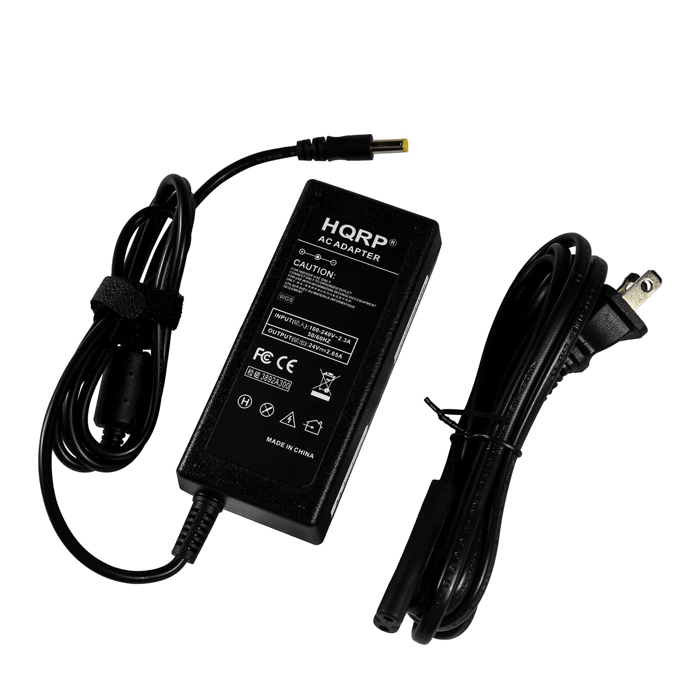 HQRP AC Adapter Compatible with Xerox DocuMate 3115 3220 3460 3640 4440 Scanner Power Supply Cord + Euro Plug Adapter