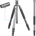 Carbon Fiber Tripod-INNOREL RT75C Without Ballhead Super Professional Tripod Monopod Heavy Duty Compact Stand Support for Digital DSLR Camera Travel