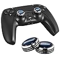 Epindon Cap-Con for PlayStation DualSense/DualSense Edge Wireless Controller(PS5),Blue&Black, 2-PACK