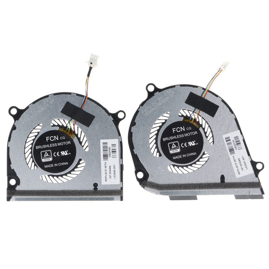 Replacement CPU & GPU Cooling Fan for HP Envy X360 15-DS 15-DR 15M-DS 15M-DS0011DX 15-DS1063CL 15-DS1077NR L53542-001 L53541-001 L53867-001