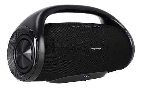 Rockville Canon-XXL Portable Bluetooth Speaker, Deep Bass, 60W, TWS, 24hr Battery, Water Resistant, EQ, SD/USB, AUX, Perfect for Parties, Outdoor Use