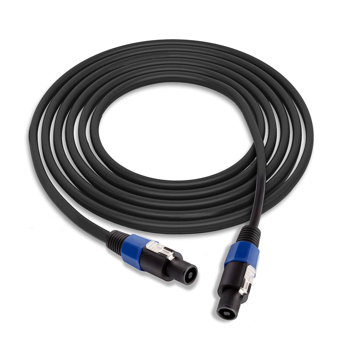 Pyle-Pro Audio Cord Connector to Male Speakon Connection 30 ft 12 Gauge Black Heavy Duty Professional Speaker Cable Wire-Delivers Sound-Pyle PPSS30, USB