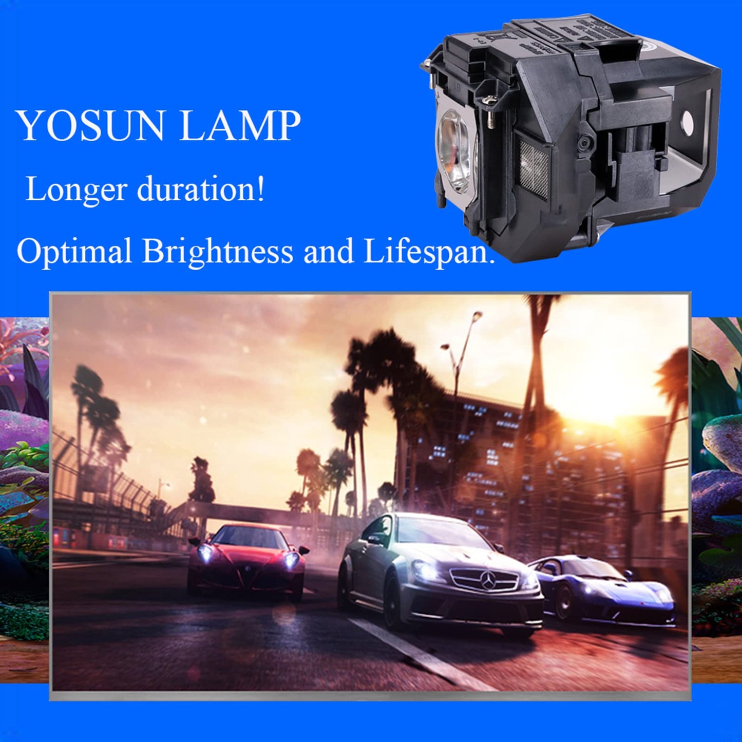 YOSUN v13h010l96 Replacement Projector lamp for epson elplp96 powerlite Home Cinema 2100 2150 1060 660 760hd vs250 vs350 vs355 ex9210 ex9220 ex3260