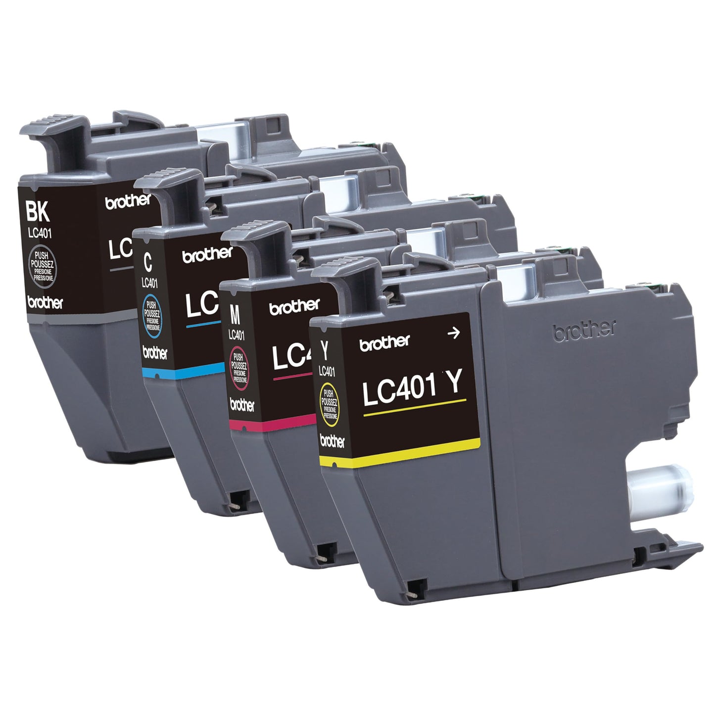 Brother Genuine LC4014PKS Standard Yield 4-Pack Ink Cartridges - Includes 1 Cartridge Each of Black, Cyan, Magenta and Yellow