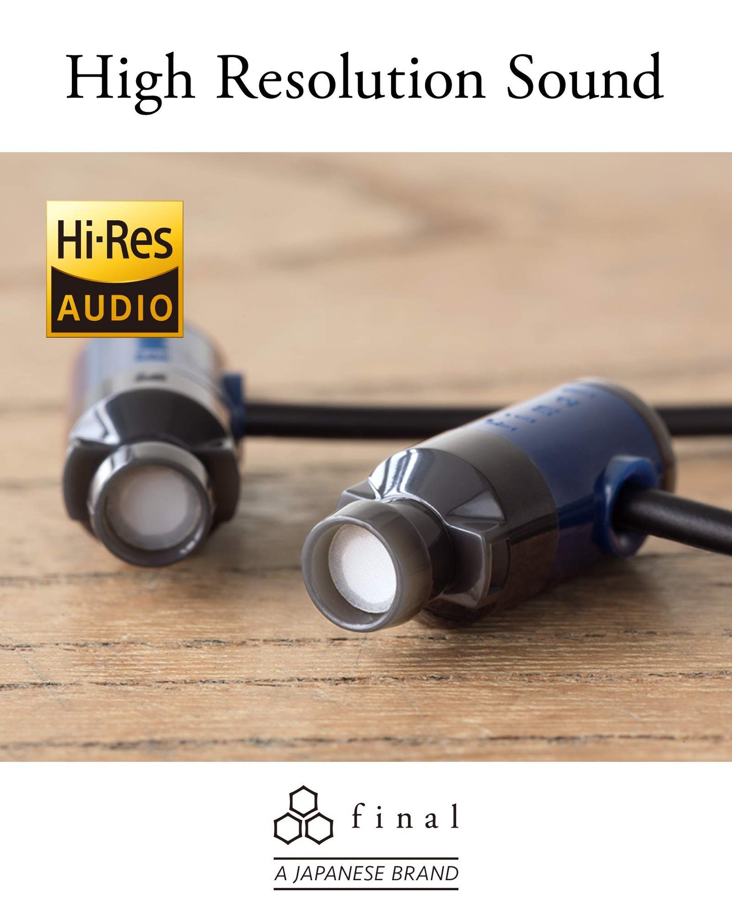 Final E1000 in-Ear Isolating Earphones, 6.4mm Dynamic Driver, Hires Certified, Durable Cable, Award Winning, Designed in Japan (Red)