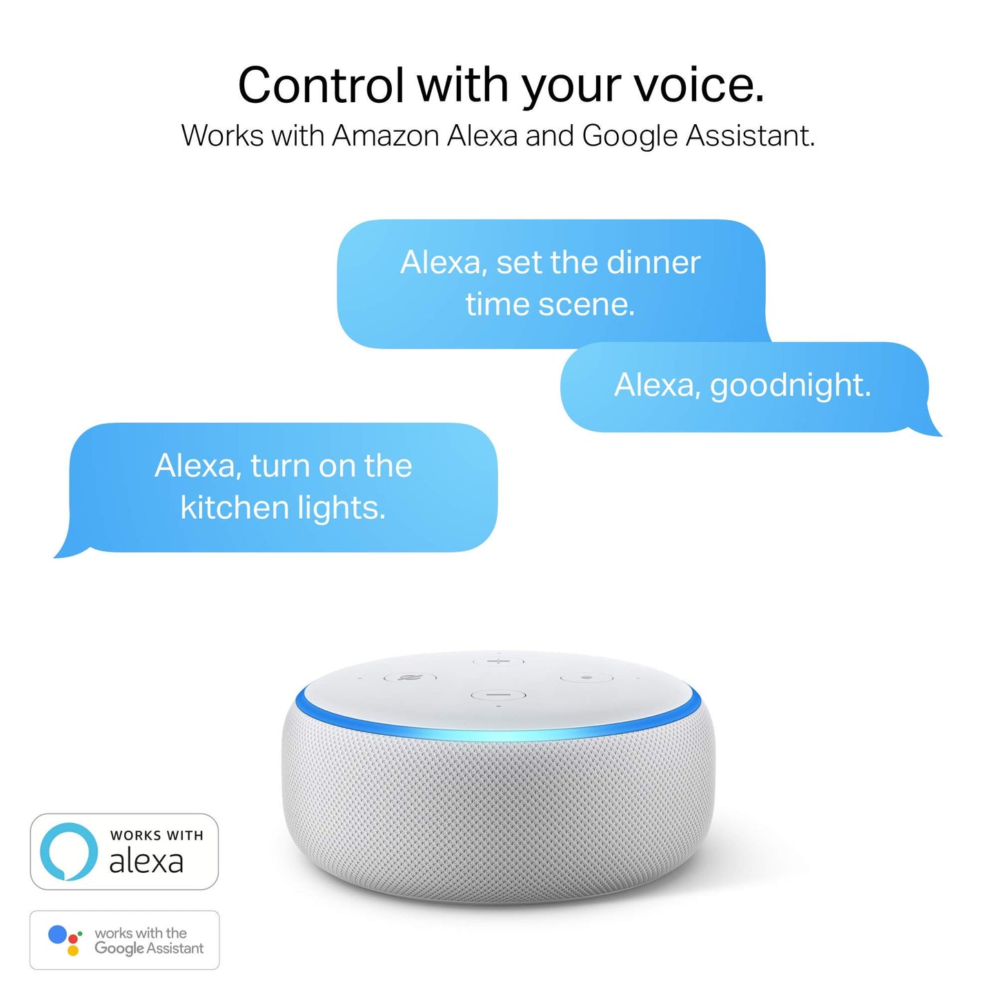 Kasa Smart Light Bulbs that works with Alexa and Google Home, Dimmable Smart LED Bulb, A19, 9W, 800Lumens, Soft White(2700K), CRI?90, WiFi 2.4Ghz