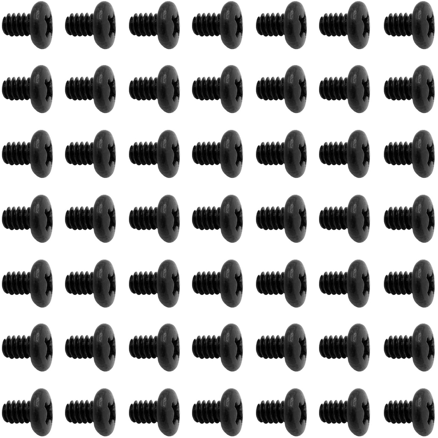 50pcs Hard Drive Screws 3.5 inch,Stainless Flat Phillips Head HDD 6#-32 x 1/4" Mounting Screw for Computer PC Laptop Case,3.5" Black