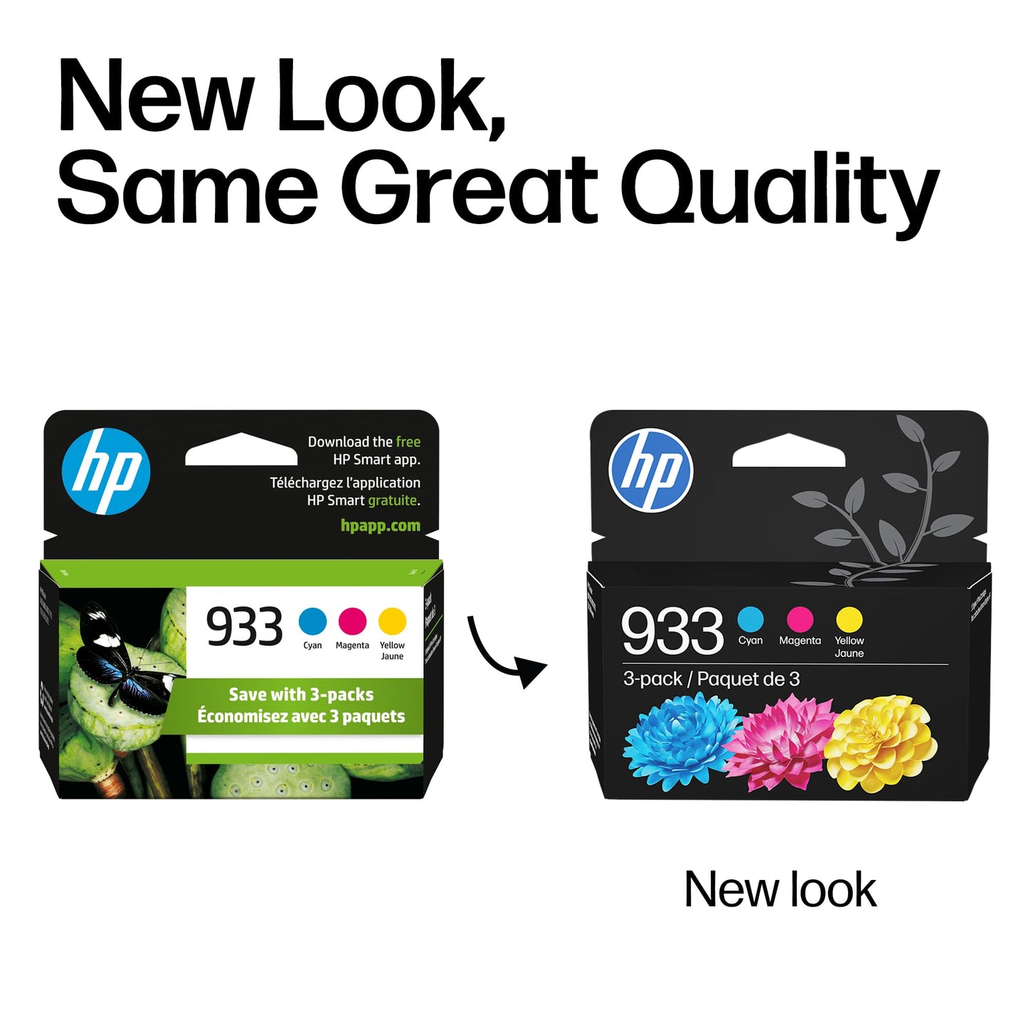 HP 933 Cyan, Magenta, Yellow Ink Cartridges | Works with OfficeJet 6100, 6600, 6700, 7110, 7510, 7610 Series | N9H56FN
