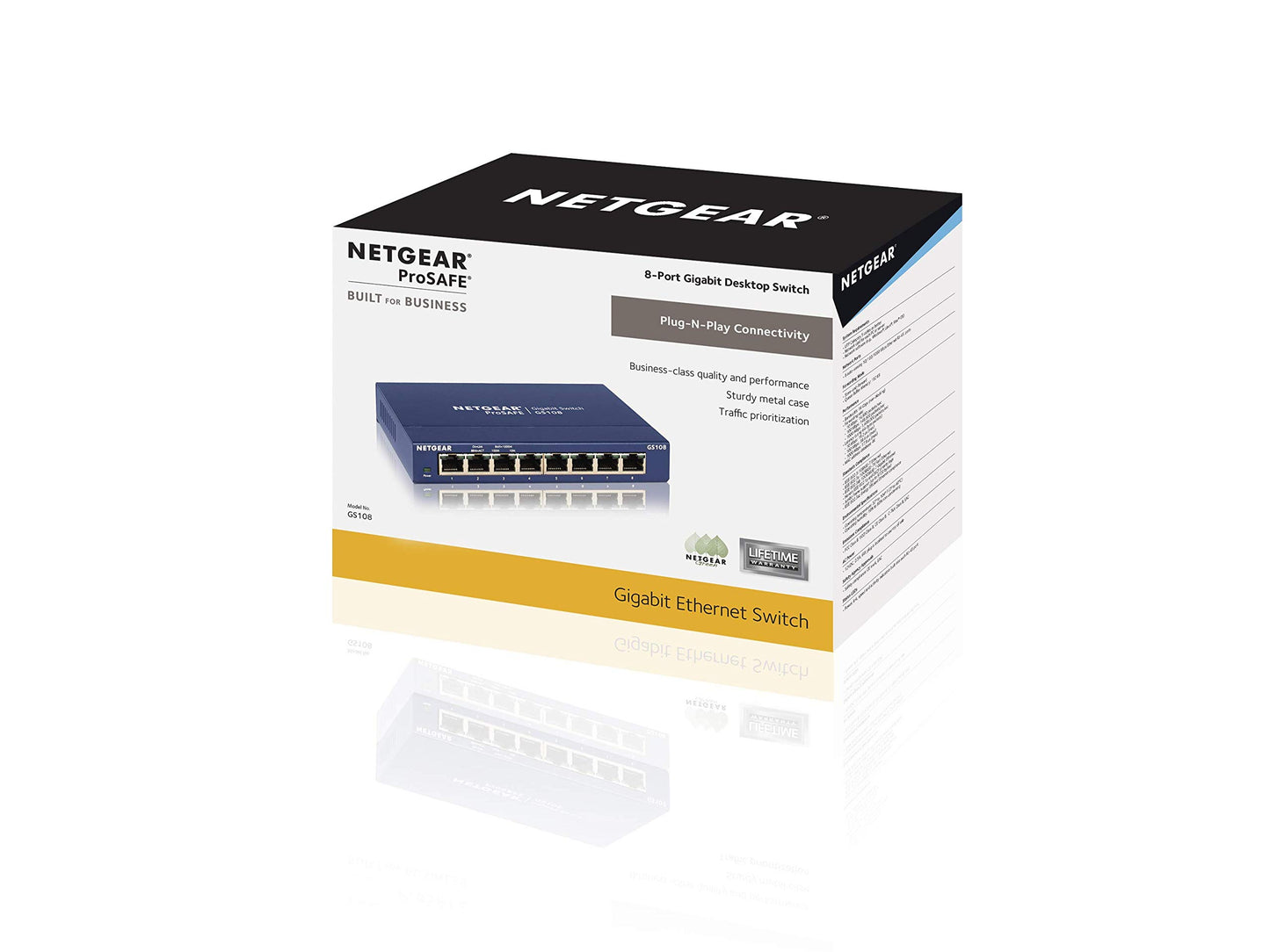 NETGEAR GS108NA ProSafe 8-Port Gigabit Ethernet Desktop Switch