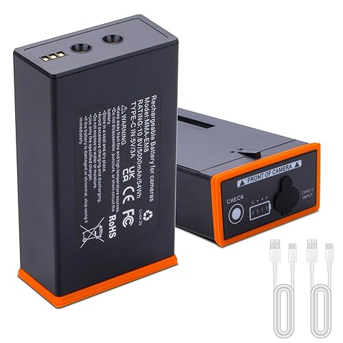 2 Pack Battery Compatible for Moultrie Edge, Edge 2, Edge Pro, Edge 2 Pro Series Cellular Trail Camera, Hunting Cameras Rechargeable Lithium-Ion