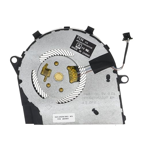 0R6YTH CPU Cooling Fan Replacement for Dell Inspiron 14 5401 5402 5405 5408 Vostro 14 5402 R6YTH 023.100JW.001 PB6707S05HN2 DC5V