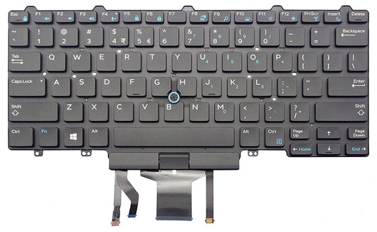 Keyboard go go go Replacement Keyboard for Dell Latitude E5450 E5470 E7450 E7470 Laptop Part Number PK1313D4B00 with Pointer with Backlight US Layout