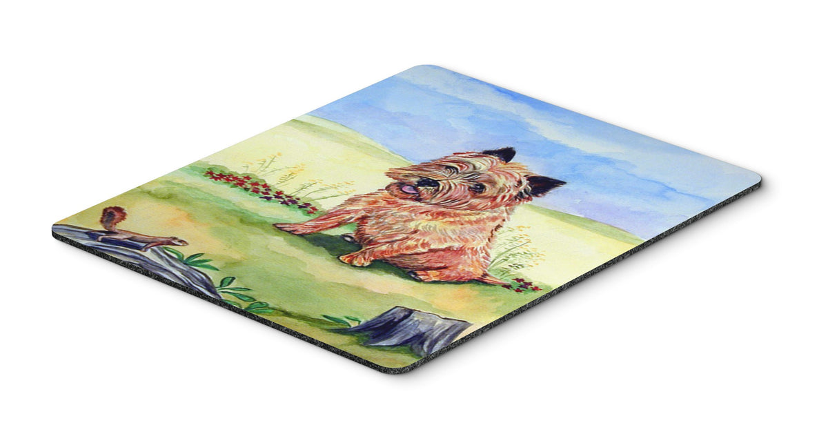 Caroline's Treasures 7017MP Cairn Terrier and The Chipmunk Mouse Pad, Hot Pad or Trivet for Home Office Gaming Working Computers Laptop Mouse