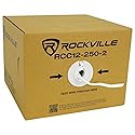 Rockville RCC12-250-2 12 AWG 250ft CCA Speaker Wire, CL2 Rated, 70V Compatible, In-Wall/Ceiling, Flexible Jacket, High Strand Count, for Home Theater