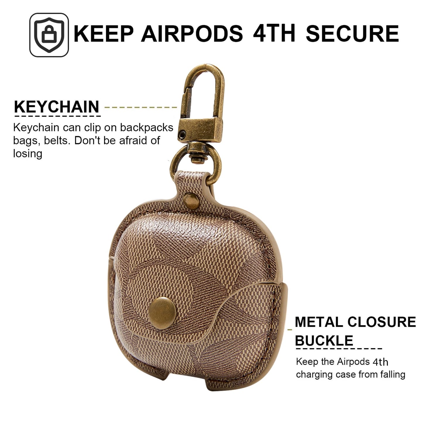 for AirPods 4 Case(2024), Full Body Shockproof Protective for AirPods 4th Generation Case, Compatible with AirPods 4th Case with Keychain for Women