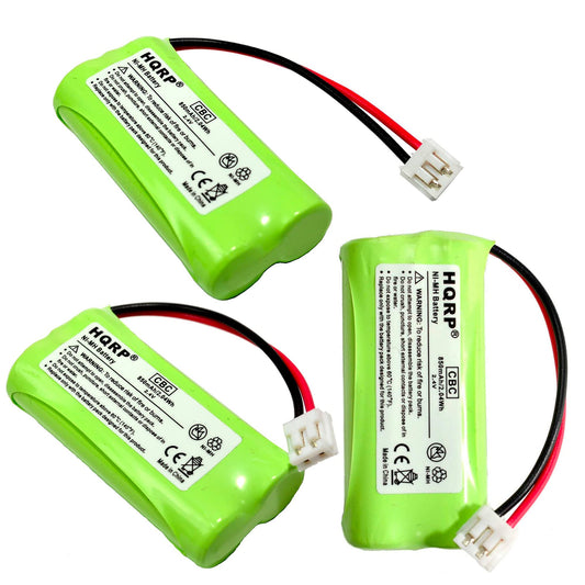 HQRP 3-Pack Cordless Phone Battery Compatible with AT&T Lucent BT8001 BT184342 BT284342 3101 3111 SL82118 SL82208 SL82218 SL82308 SL82318 SL82408