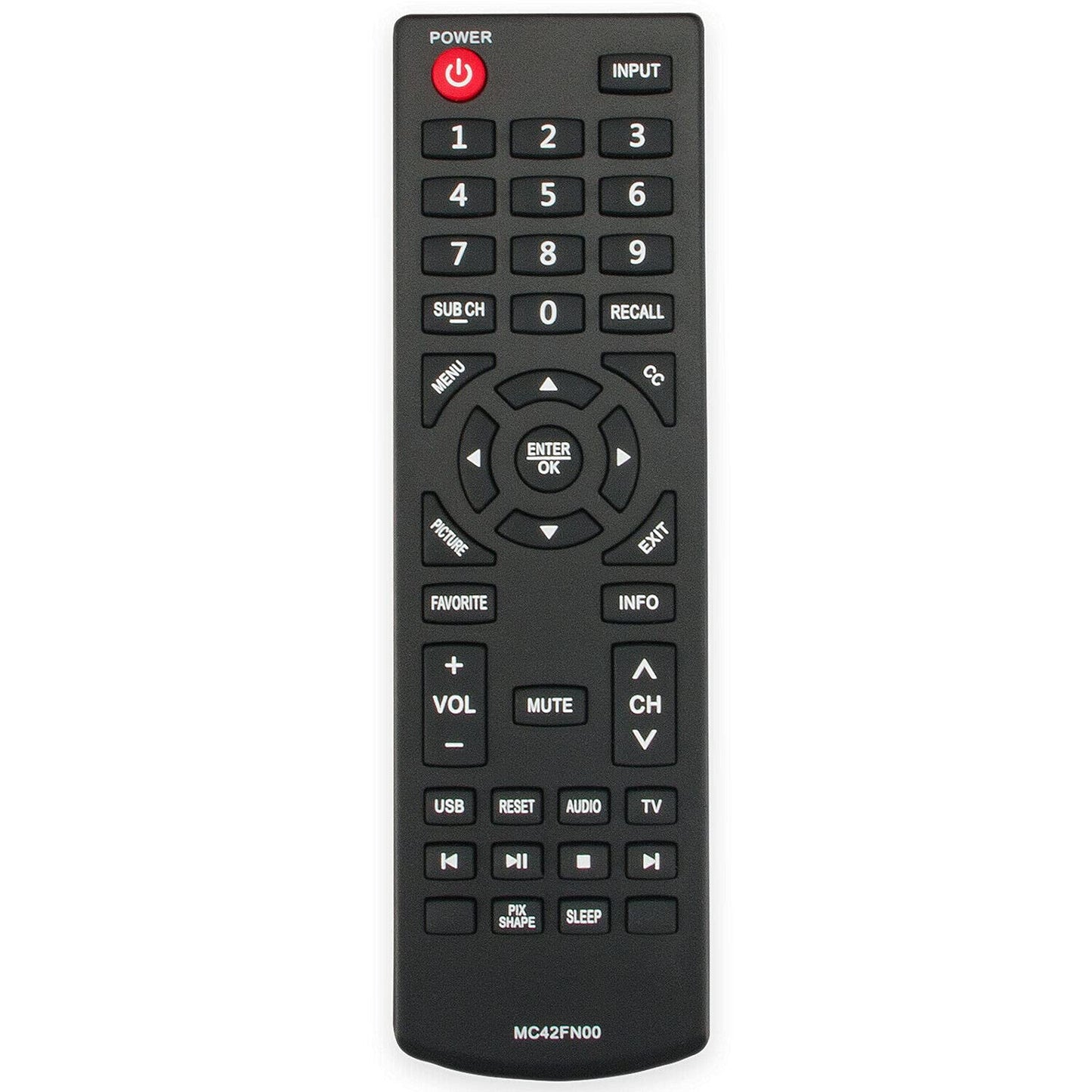 New MC42FN00 Replace Remote Control for Sanyo TV FW42D25T FW24E05T FW32D25T FW65D25T