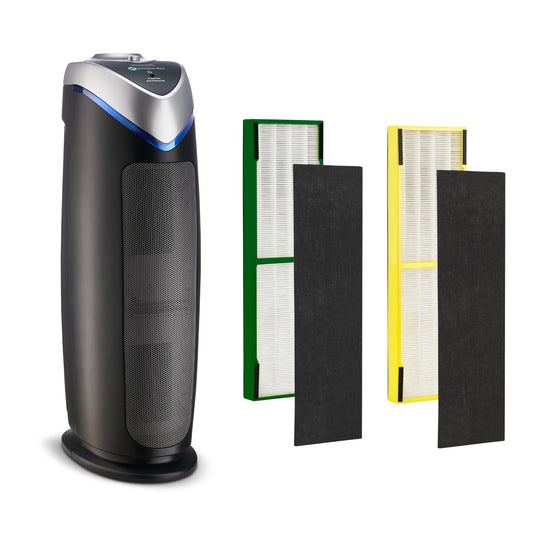 GermGuardian Air Purifier and Cannabis Filter Bundle, Large Rooms Up To 743 Sq. Ft. with Cannabis Smoke and HEPA PURE Filter, UV-C Light, AC4825EMJ