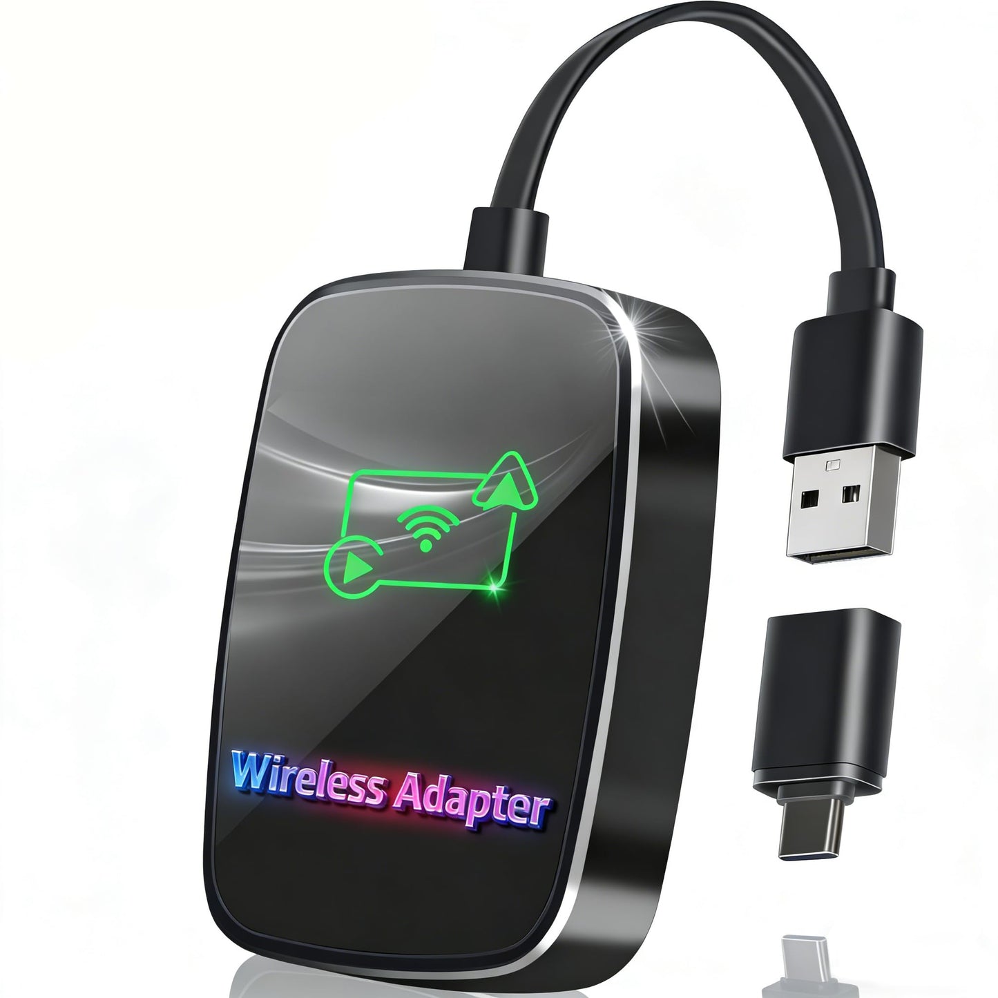 Omeyo Wireless CarPlay Adapter for CarPlay & Android Auto, Auto Connect 2026 Wireless Upgrade, Plug & Play 5.8GHz WiFi in 10s, Stable No Lag