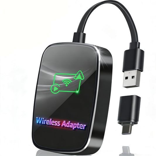 Omeyo Wireless CarPlay Adapter for CarPlay & Android Auto, Auto Connect 2026 Wireless Upgrade, Plug & Play 5.8GHz WiFi in 10s, Stable No Lag