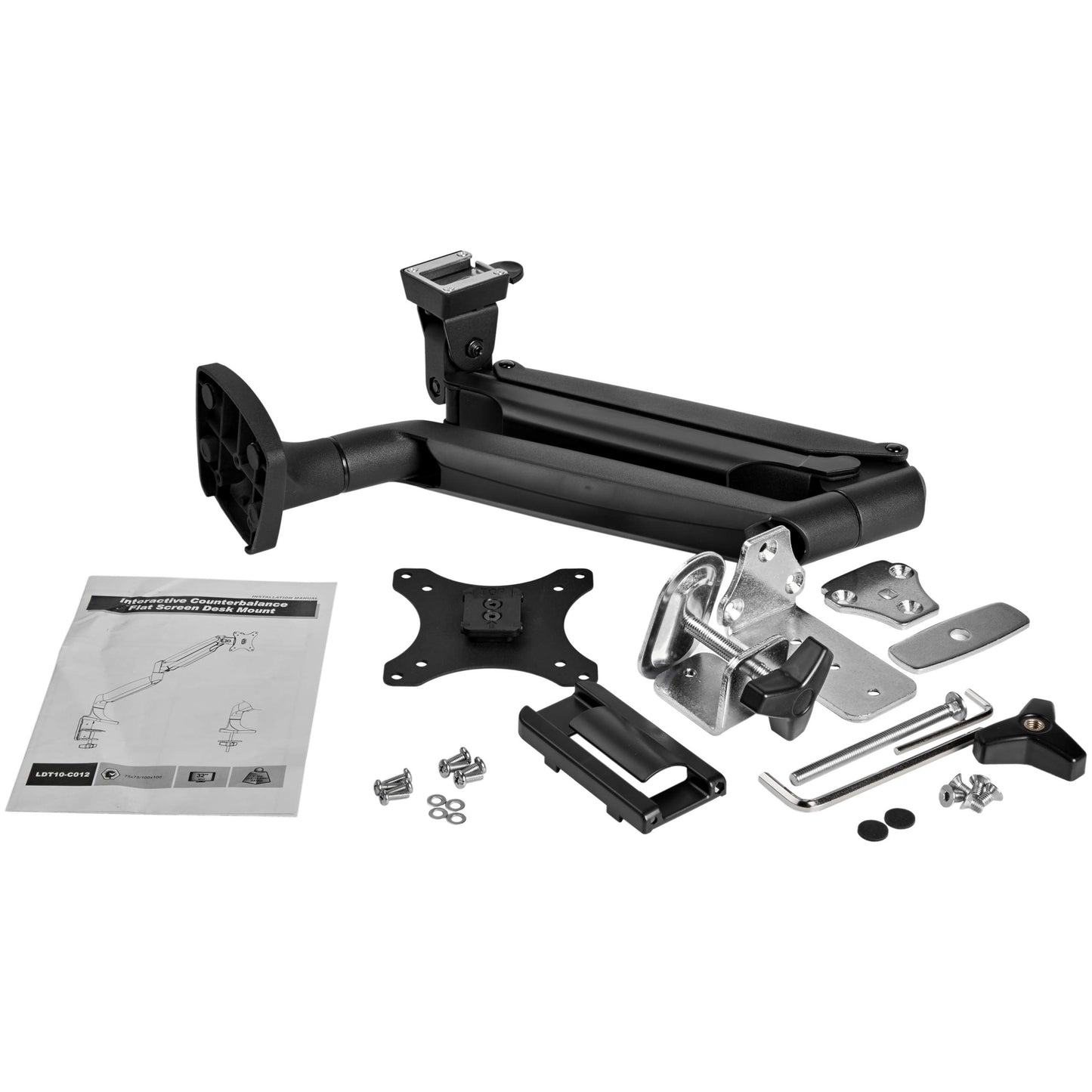 StarTech.com Desk Mount Monitor Arm - Heavy Duty Ergonomic VESA Monitor Arm - Single Display up to 9kg - Full Motion, Height Adjustable, Articulating