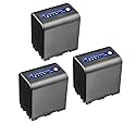 Kastar 3-Pack NP-QM91D Battery 7.4V 5500mAh Replacement for Sony CCD-TRV25 CCD-TRV30 CCD-TRV33 CCD-TRV38 CCD-TRV39 CCD-TRV40 CCD-TRV50 CCD-TRV60