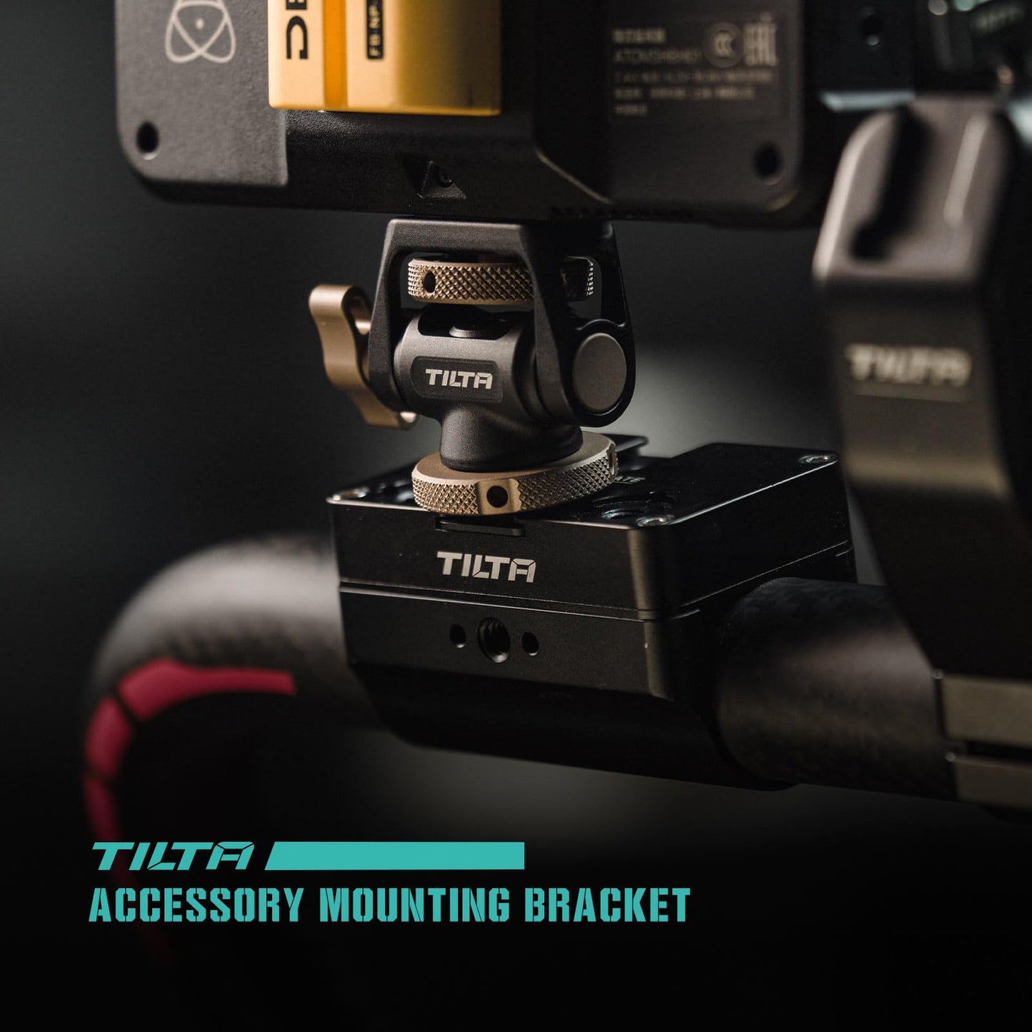 Tilta Camera Monitor Mounting Bracket | NATO Clamp Mount for External Monitor Accessories | Supports 4.4lb Load | 360° Rotation 175° Tilt | Aluminum