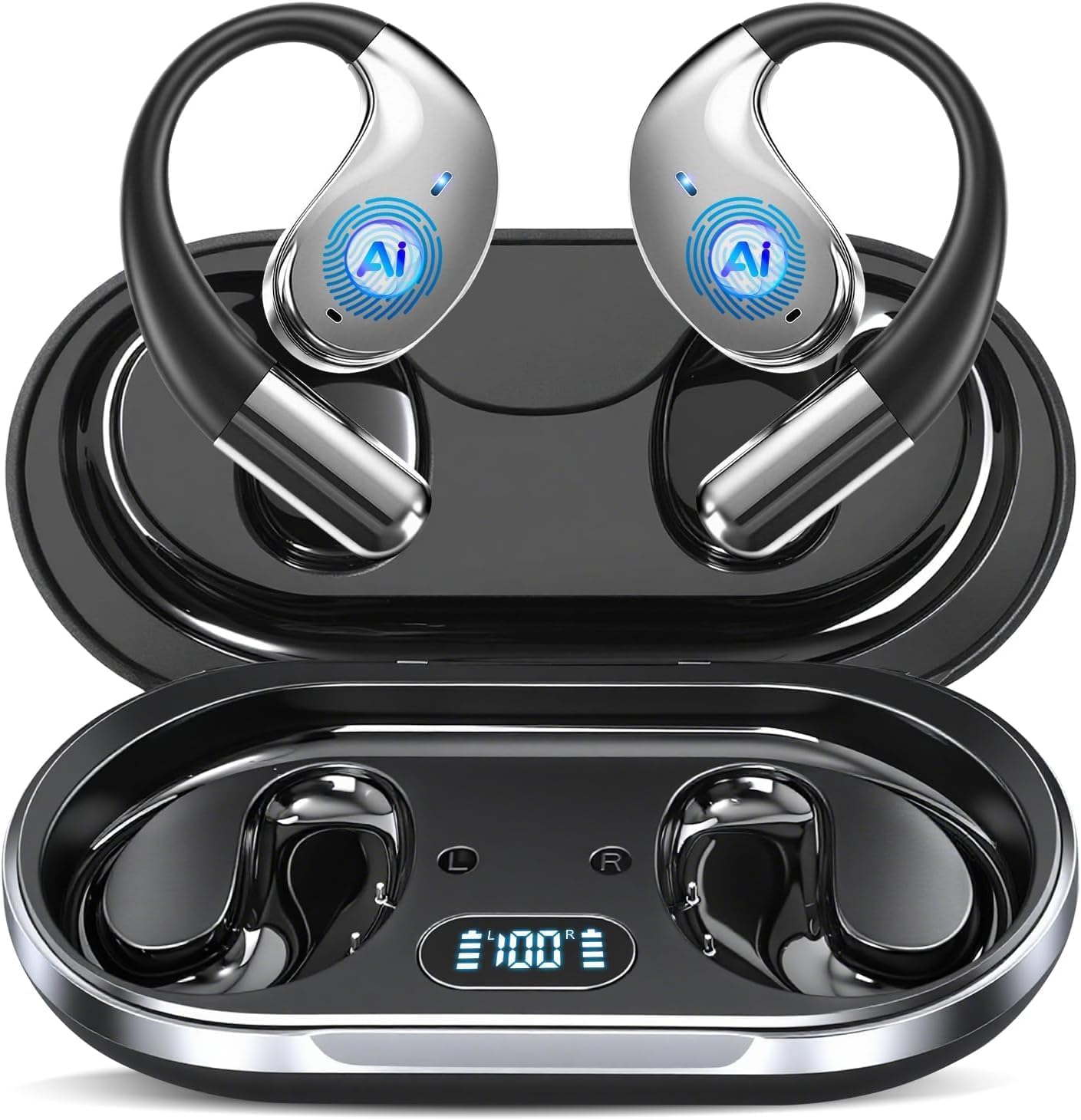 AI Translation Earbuds Real Time 164 Languages 80H Playtime Translator Ear Buds Audifonos Traductores Inglés Español Wireless Earphones Bluetooth