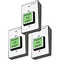 Seco-Larm SD-862T-GWSQ Pack of 3 Enforcer Wireless Desktop Transmitters, Access Control, Push to Exit Button, Battery Powered, No Wiring, 250ft Range