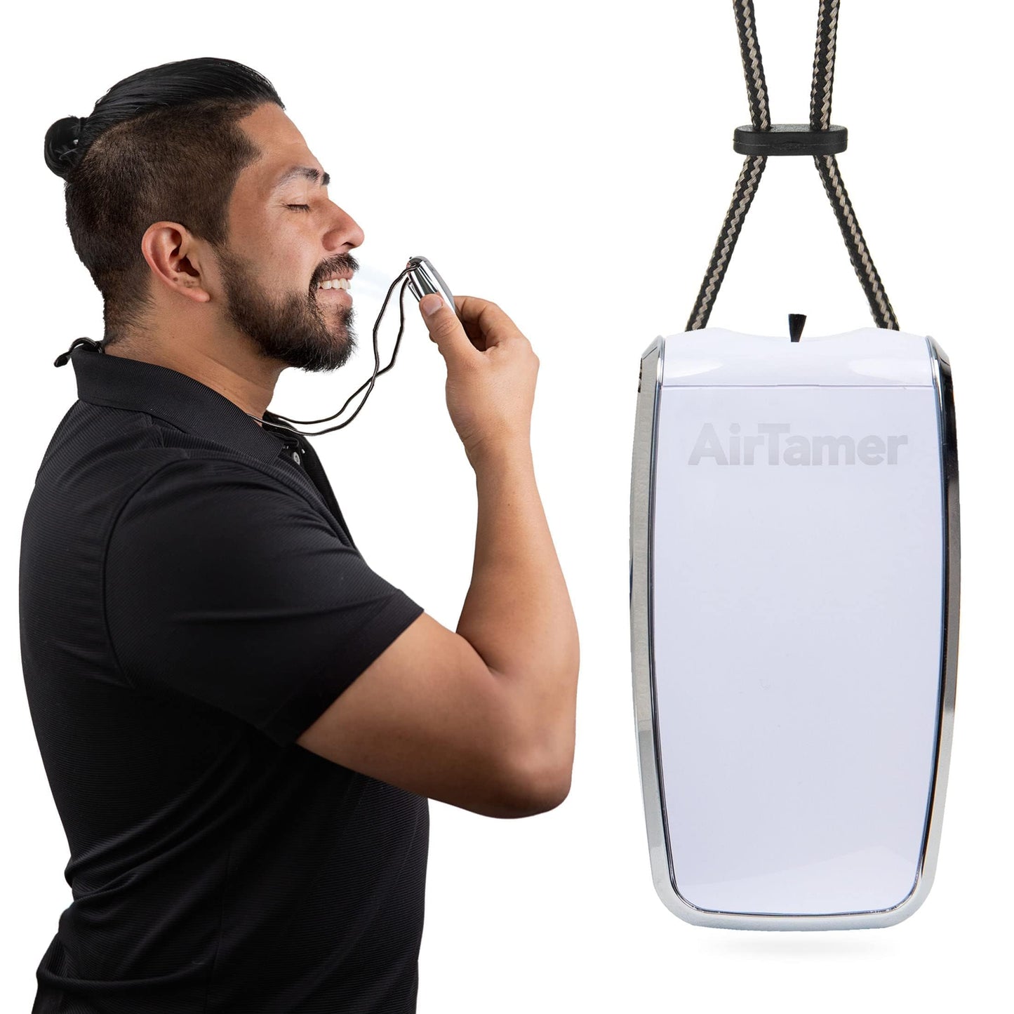 AirTamer A320W Rechargeable Personal Air Purifier, White