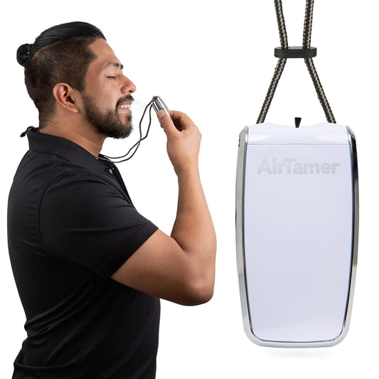AirTamer A320W Rechargeable Personal Air Purifier, White