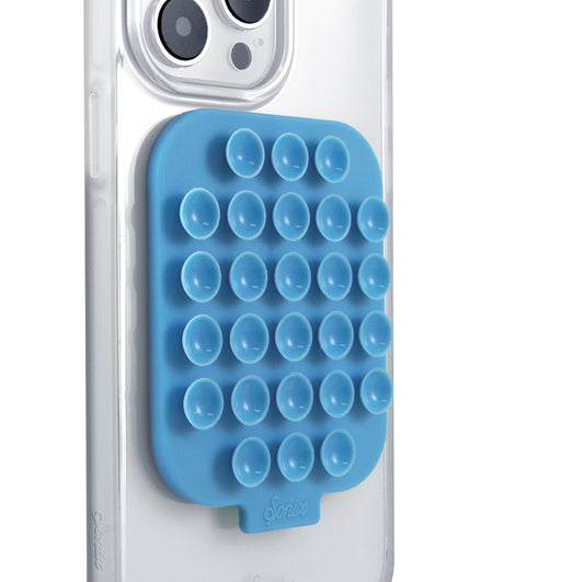 Sonix | Magnetic Silicone Suction Cup Phone Mount for iPhone | Compatible with MagSafe | Light Blue